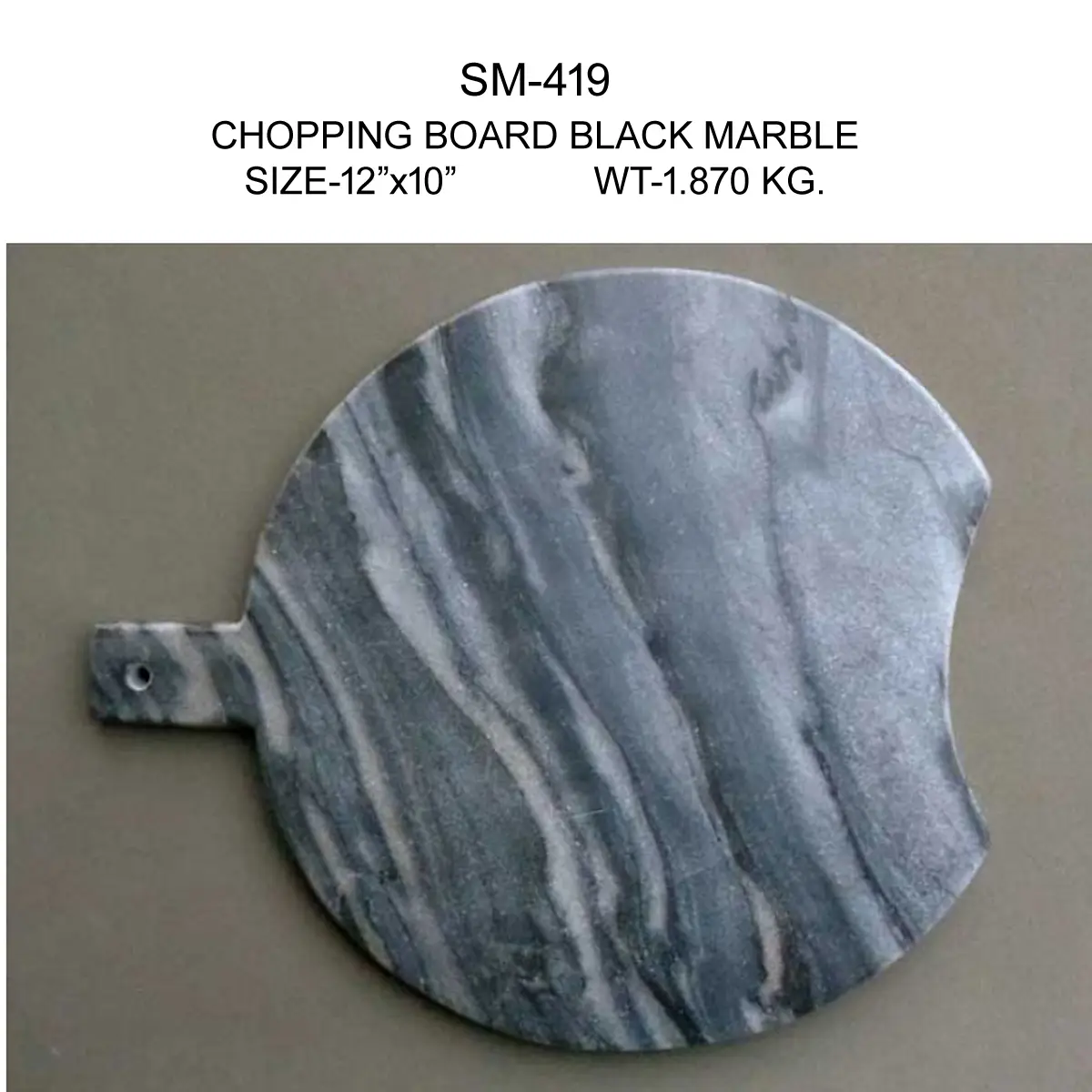 CHOPPING BOARD BLACK MARBLE